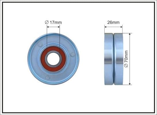 Spriegotājrullītis, Ķīļrievu siksna CAFFARO 223-00 1