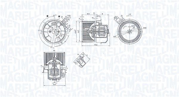 Salona ventilators MAGNETI MARELLI 069412247010 1