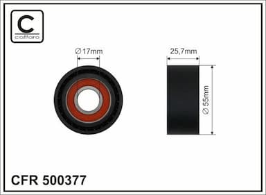 Spriegotājrullītis, Ķīļrievu siksna CAFFARO 500377 1