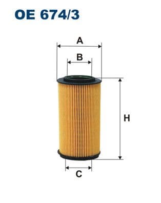 Eļļas filtrs FILTRON OE 674/3 1