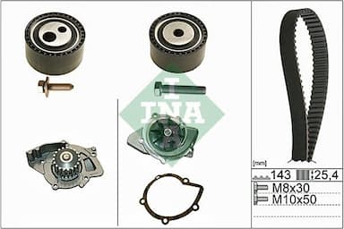 Ūdenssūknis + Zobsiksnas komplekts Schaeffler INA 530 0447 30 1