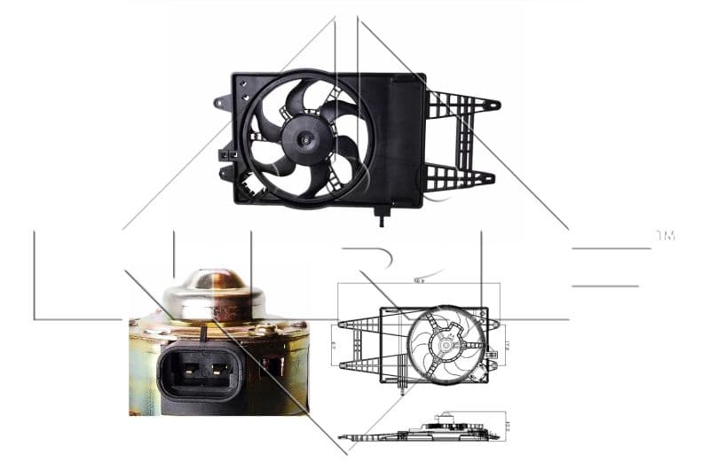 Ventilators, Motora dzesēšanas sistēma NRF 47243 1