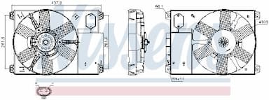 Ventilators, Motora dzesēšanas sistēma NISSENS 85020 6