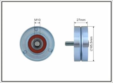 Spriegotājrullītis, Ķīļrievu siksna CAFFARO 392-11 1