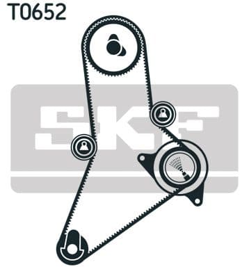 Zobsiksnas komplekts SKF VKMA 02384 2