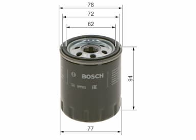 Eļļas filtrs BOSCH F 026 407 268 5