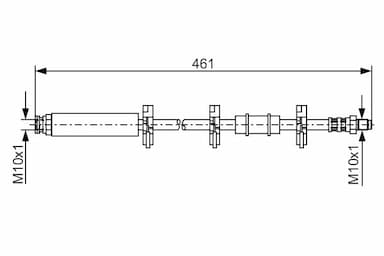 Bremžu šļūtene BOSCH 1 987 476 463 1