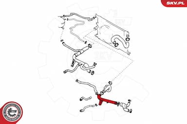 Radiatora cauruļvads ESEN SKV 24SKV282 4