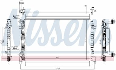 Radiators, Motora dzesēšanas sistēma NISSENS 65327 5