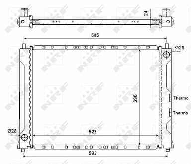 Radiators, Motora dzesēšanas sistēma NRF 55425 1