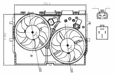 Ventilators, Motora dzesēšanas sistēma NRF 47866 5