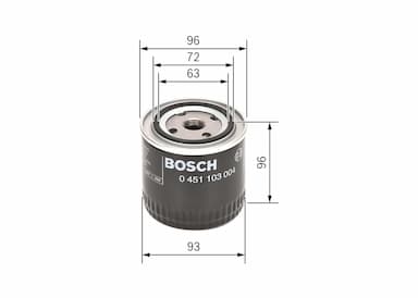 Eļļas filtrs BOSCH 0 451 103 004 5