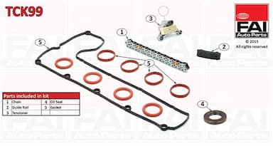 Sadales vārpstas piedziņas ķēdes komplekts FAI AutoParts TCK99 1