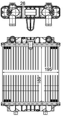 Radiators, Motora dzesēšanas sistēma MAHLE CR 1202 000P 1