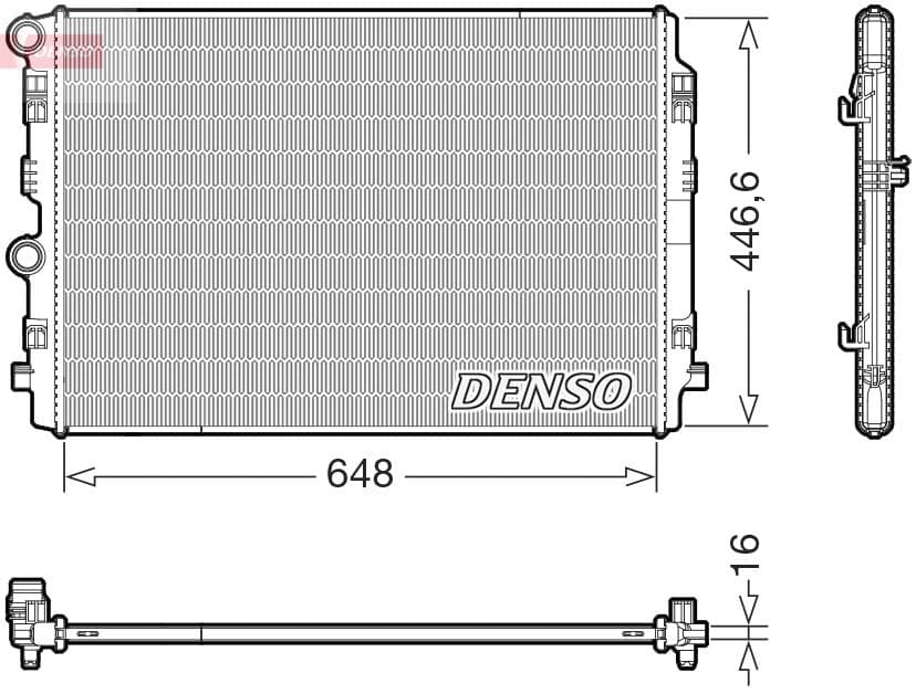 Radiators, Motora dzesēšanas sistēma DENSO DRM02050 1