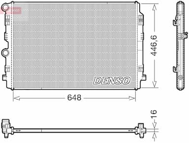 Radiators, Motora dzesēšanas sistēma DENSO DRM02050 1