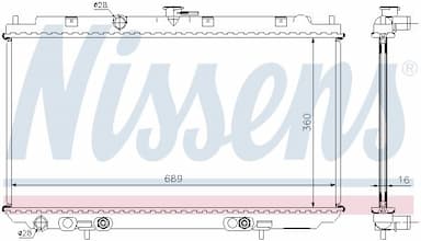 Radiators, Motora dzesēšanas sistēma NISSENS 67345A 6