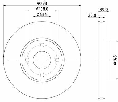 Bremžu diski HELLA 8DD 355 123-461 4