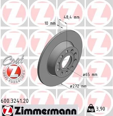 Bremžu diski ZIMMERMANN 600.3241.20 1