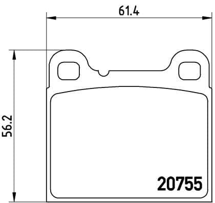 Bremžu uzliku kompl., Disku bremzes BREMBO P 86 002 1