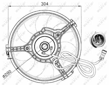 Ventilators, Motora dzesēšanas sistēma NRF 47023 3