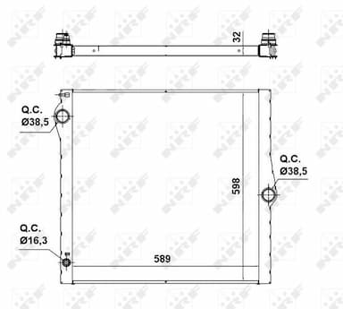 Radiators, Motora dzesēšanas sistēma NRF 50139 5