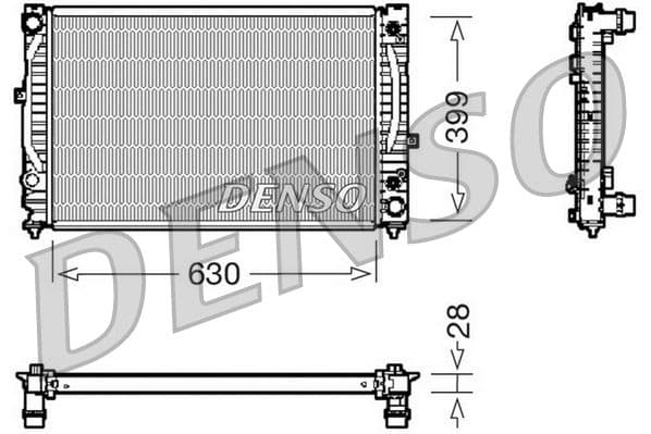 Radiators, Motora dzesēšanas sistēma DENSO DRM02031 1