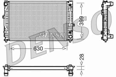 Radiators, Motora dzesēšanas sistēma DENSO DRM02031 1