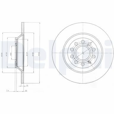 Bremžu diski DELPHI BG4088 1