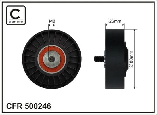 Spriegotājrullītis, Ķīļrievu siksna CAFFARO 500246 1