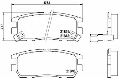 Bremžu uzliku kompl., Disku bremzes BREMBO P 54 018 1