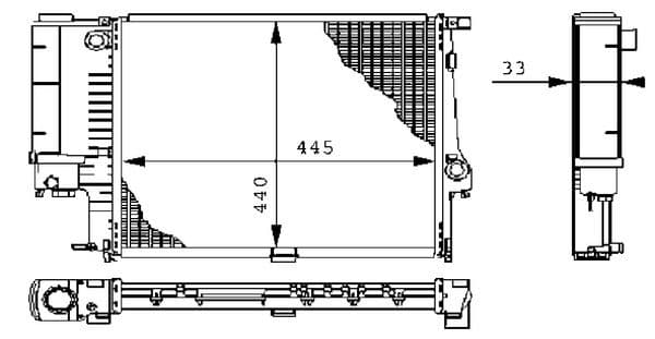 Radiators, Motora dzesēšanas sistēma MAHLE CR 239 000S 1