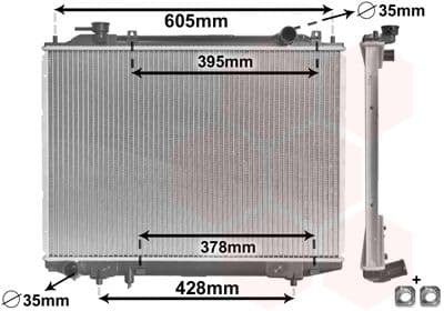 Radiators, Motora dzesēšanas sistēma VAN WEZEL 27002171 1