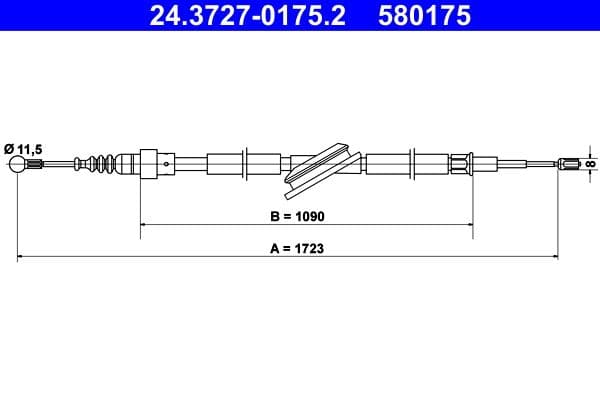 Trose, Stāvbremžu sistēma ATE 24.3727-0175.2 1