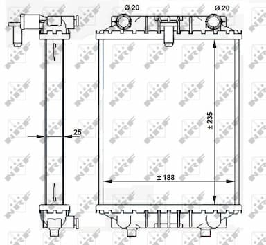 Radiators, Motora dzesēšanas sistēma NRF 59183 1