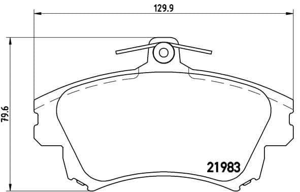 Bremžu uzliku kompl., Disku bremzes BREMBO P 54 036 1