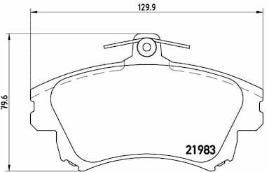 Bremžu uzliku kompl., Disku bremzes BREMBO P 54 036 1