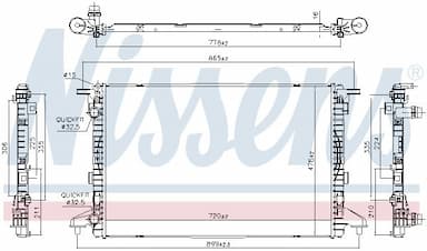 Radiators, Motora dzesēšanas sistēma NISSENS 606463 5