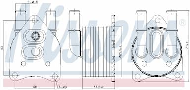 Eļļas radiators, Automātiskā pārnesumkārba NISSENS 91123 5