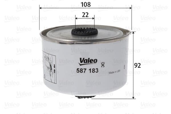 Degvielas filtrs VALEO 587183 1