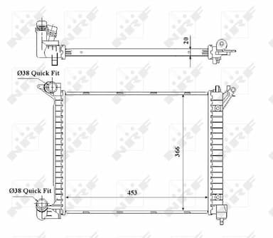 Radiators, Motora dzesēšanas sistēma NRF 53841 5