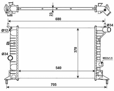 Radiators, Motora dzesēšanas sistēma NRF 509516 4