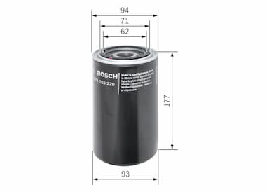 Eļļas filtrs BOSCH 0 451 203 220 5