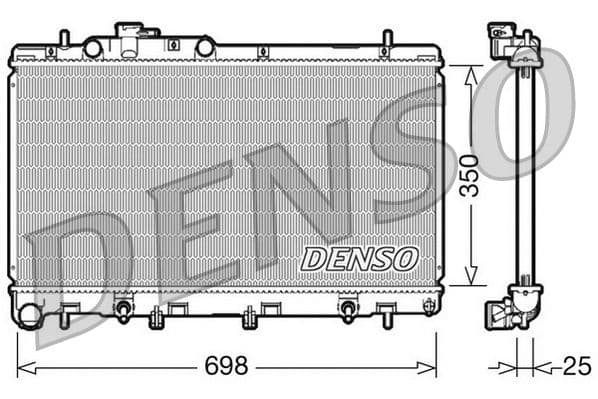 Radiators, Motora dzesēšanas sistēma DENSO DRM36011 1