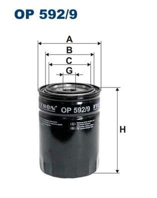 Eļļas filtrs FILTRON OP 592/9 1