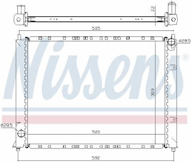 Radiators, Motora dzesēšanas sistēma NISSENS 64307A 6