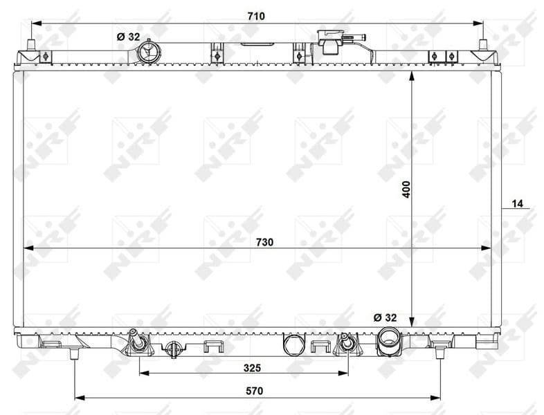 Radiators, Motora dzesēšanas sistēma NRF 53574 1