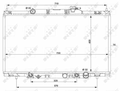 Radiators, Motora dzesēšanas sistēma NRF 53574 1