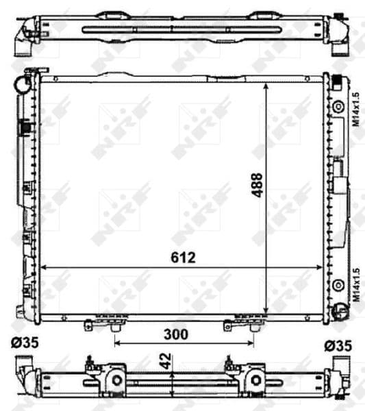 Radiators, Motora dzesēšanas sistēma NRF 53786 1