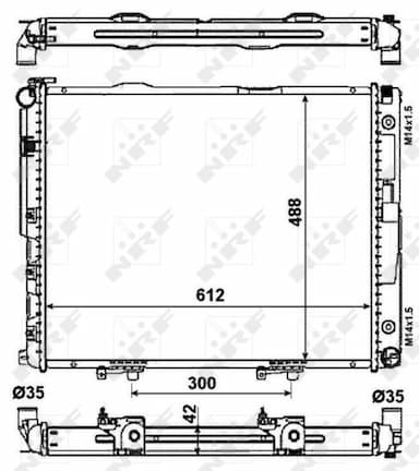 Radiators, Motora dzesēšanas sistēma NRF 53786 1